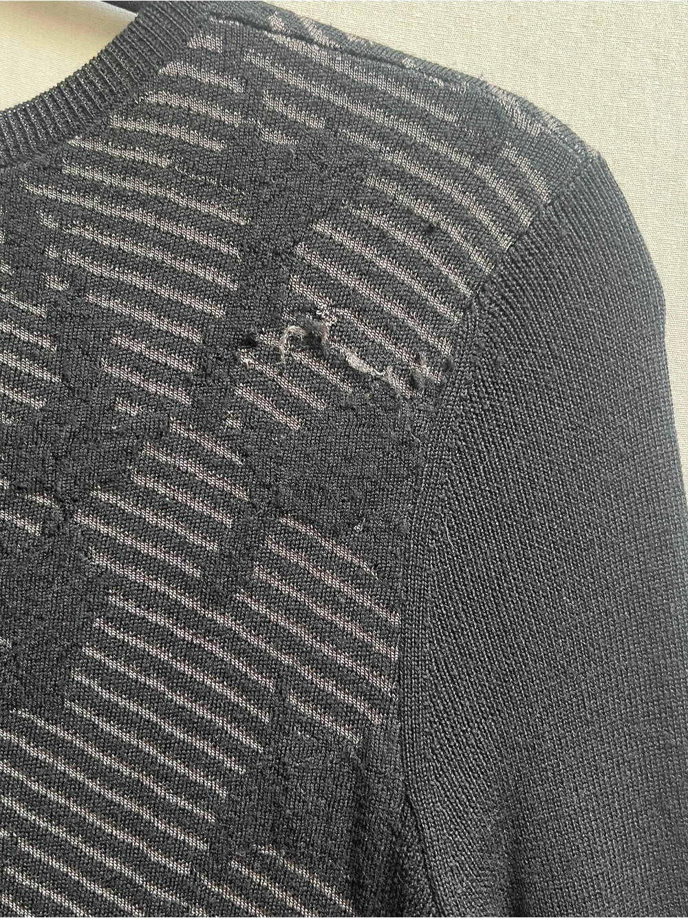 Hugo Boss wool knit long sleeve crewneck sweater dress Sz M - Picture 11 of 12